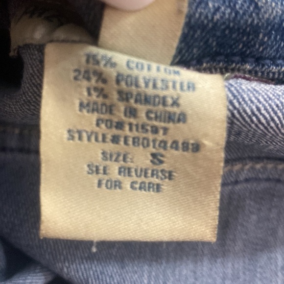 Paris Blues Denim Jean Jacket Women Size Small - Picture 9 of 11